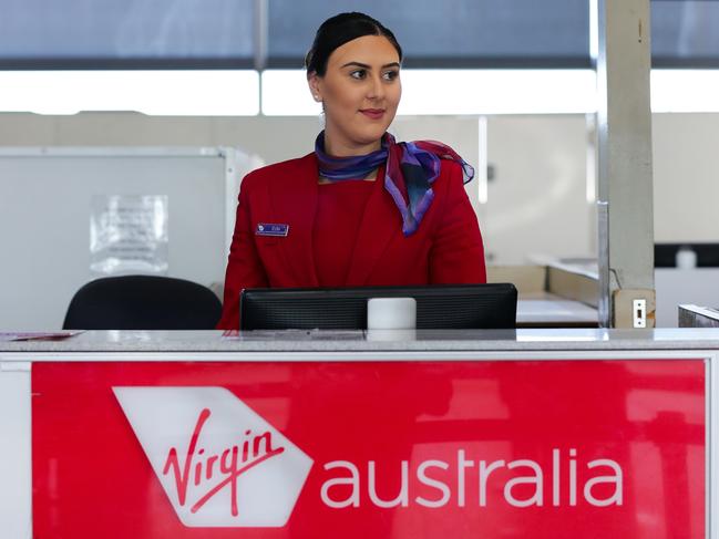 Virgin staff will be kept busy over the Christmas period as more than 60,000 domestic tickets go on sale on Thursday. Picture: NCA NewsWire / Gaye Gerard