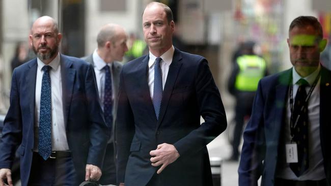 Prince William leaves after a visit to the British Red Cross' headquarters in London on February 20, 2024. Picture: AFP