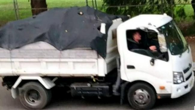 A drunk truck driver left a trail of damage and asbestos strewn over cars after crashing into several vehicles in Cronulla. Picture: 7 News