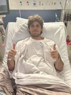 Will was rushed to hospital where he underwent emergency surgery. Picture: 9News