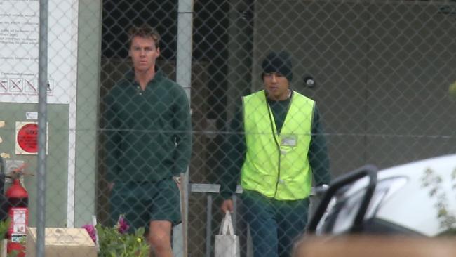 A gaunt looking Oliver Curtis pictured at Cooma Correctional jail. Picture: John Grainger