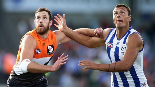 Braydon Preuss looks a long-term prospect at the Kangaroos. Picture: Getty Images