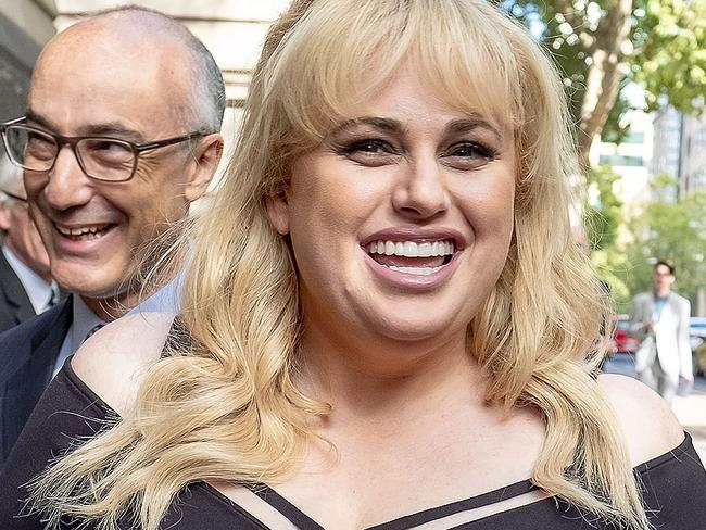 Australian actor Rebel Wilson arrives to the  Court of Appeal in Melbourne, Australia, Thursday, April 19, 2018. Rebel Wilson will be back in Victoria's Court of Appeal as she fights magazine publishers ordered to pay her $4.5 million in defamation damages. (AAP Image/Luis Ascui) NO ARCHIVING