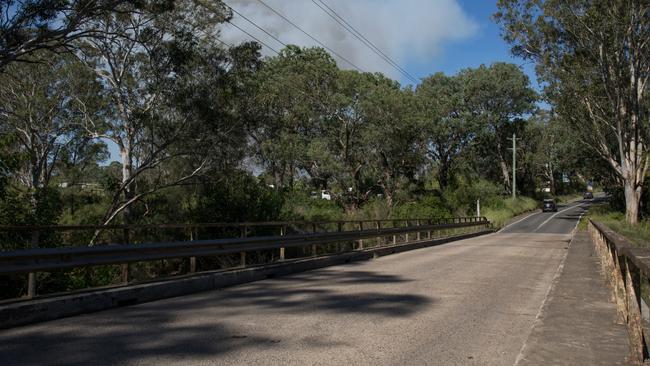 Locals have raised concerns about a bridge near Shanes Park in western Sydney after a fatal car crash claimed the life of a 24-year-old woman. Picture: Nathan Schmidt