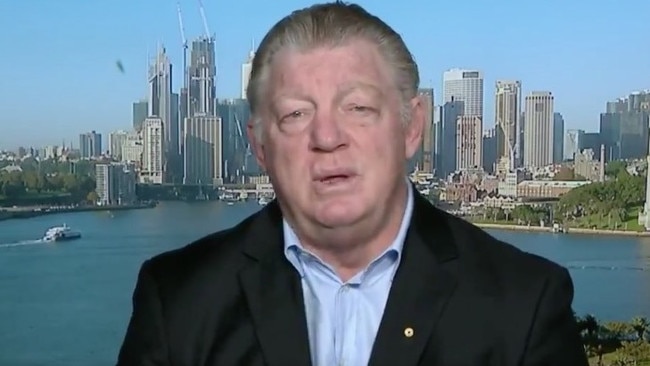 Phil Gould has been critical of Ryan Papenhuyzen’s form. Picture: Today/Channel 9