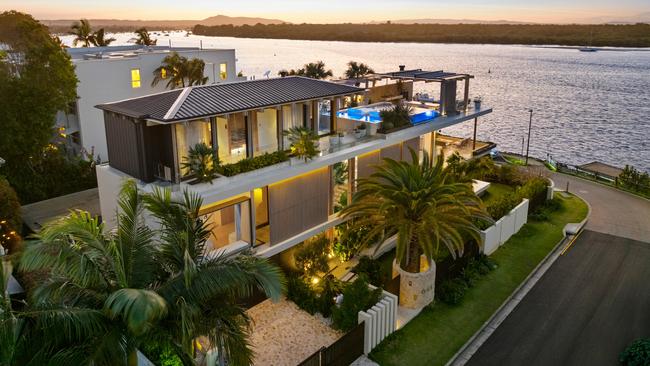 The Clout family are selling their three-storey 307 Gympie Terrace home that has a prime position on the Noosa River