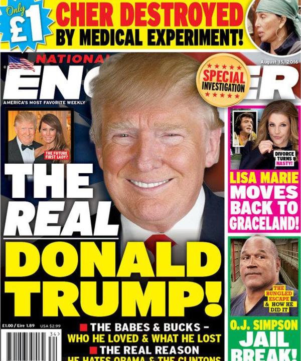 The magazine has long supported Donald Trump.