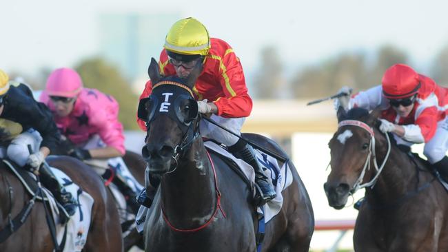 Jeff Lloyd extends his lead in the Brisbane metropolitan jockeys' premiership aboard Bound For Love at the Gold Coast on July 20.