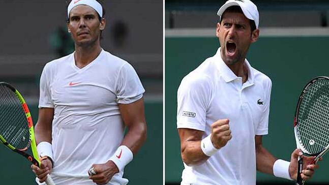 Rafa Nadal will take on Novak Djokovic for a place in the Wimbledon final.