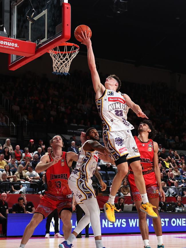 Toohey shows off his athleticism. Picture: Getty Images