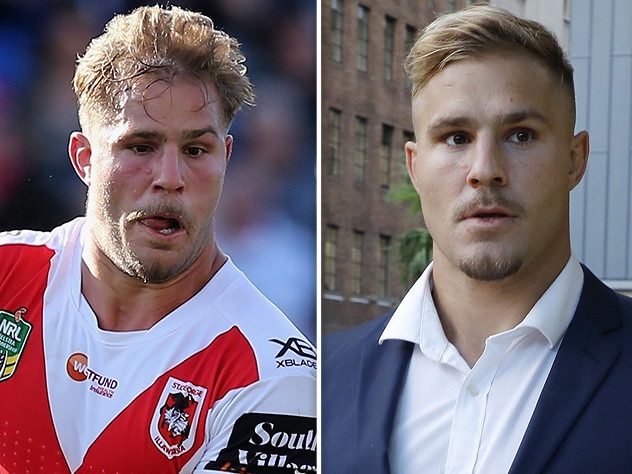 Suspended St George Illawarra Dragons forward Jack de Belin.