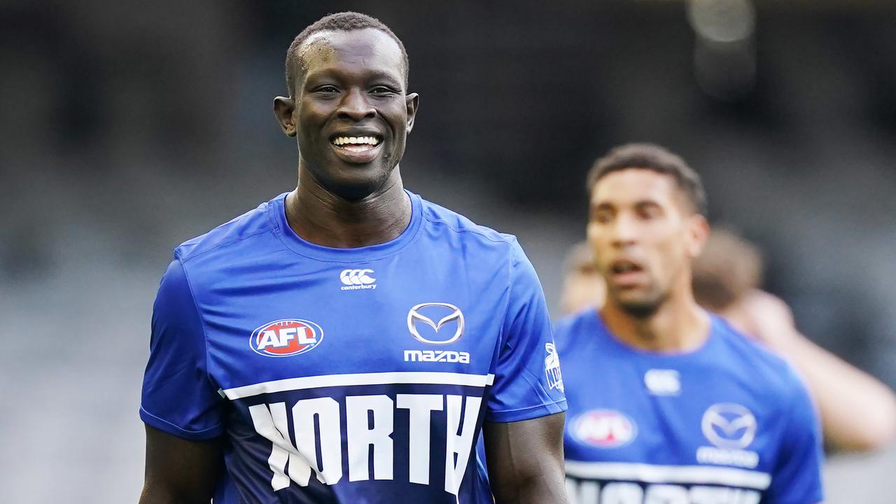 Welcome back, Majak Daw! Picture: Michael Dodge