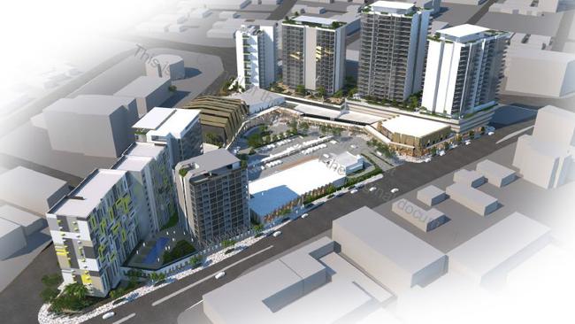 Artist impressions of the Queen Street Village development proposed for the old Gold Coast Hospital site in Southport. Supplied by Gold Coast City Council