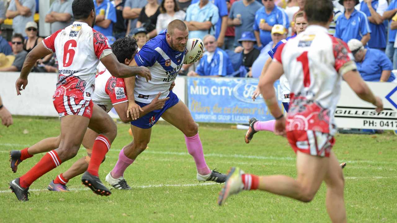 Ghost Danny Wicks during the Group 2 battle of the river rugby league clash at Frank McGuren Field Grafton on Sunday, 9th April, 2017. Picture: Debrah Novak