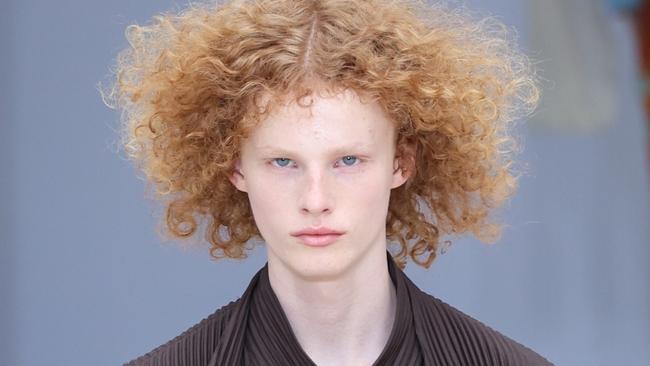 PARIS, FRANCE - JUNE 20: (EDITORIAL USE ONLY - For Non-Editorial use please seek approval from Fashion House) A model walks the runway during the Issey Miyake Menswear Spring/Summer 2025 show as part of Paris Fashion Week on June 20, 2024 in Paris, France. (Photo by Peter White/Getty Images)