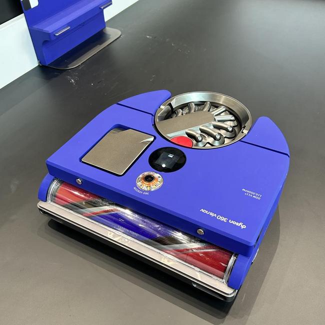 The tech giant has announced three new cleaning products – including its first robot vacuum in Australia, the Dyson 360 Vis Nav. Picture: news.com.au in Singapore