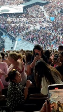 Couple gets engaged during Taylor Swift concert