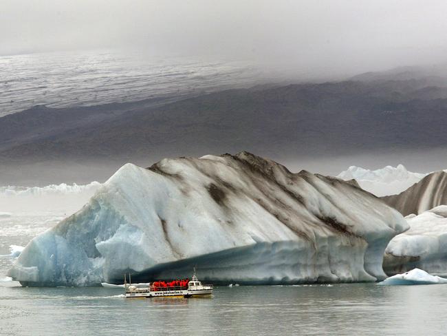 Hot spot ... seismologists say magma is moving under the Vatnajokull glacier but so far has travelled horizontally at a depth of five to 10 kilometres. Picture: Marcel Mochet