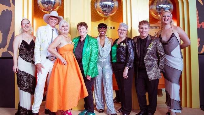 Dalby local Jacinta Kretschmer (third from right), debuted at the Mardi Gras Debutante Ball by Johnnie Walker in Sydney.