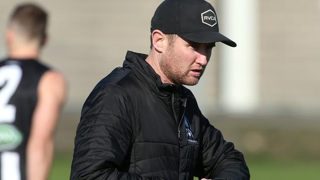 Daniel Nolan will coach Wallan for a sixth season in 2021. Picture: Hamish Blair