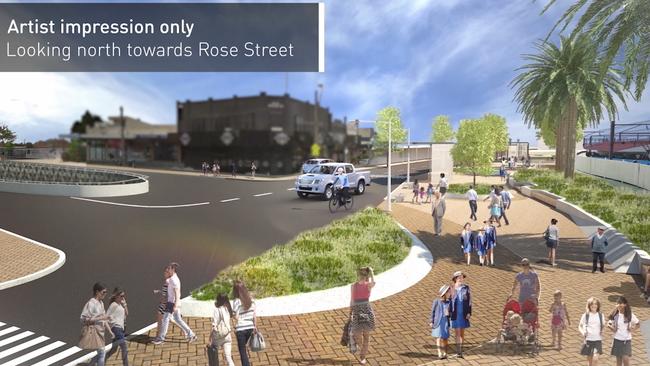 An artist's impression of how the area will look when work is completed.