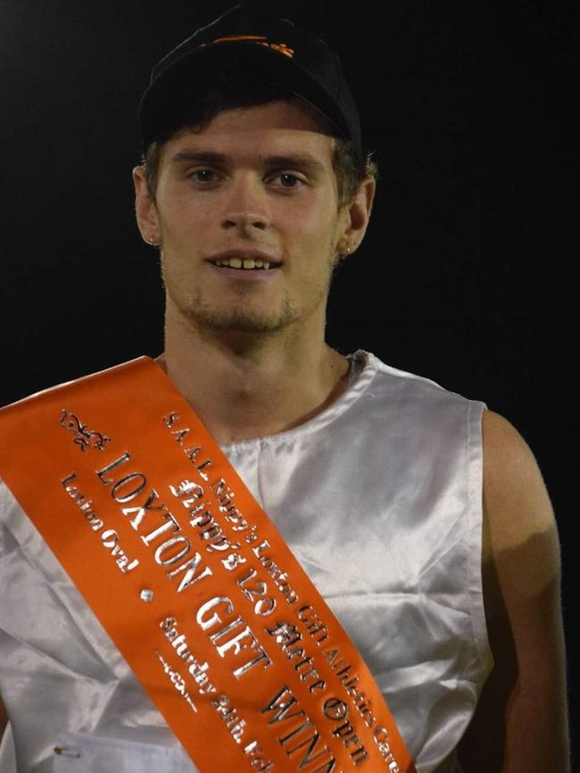 Sebastian Baird after winning the 2018 Loxton Gift. Picture: Supplied, SAAL