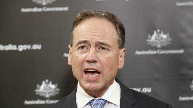 Health Minister Greg Hunt has urged all Australians over 50 to get vaccinated as soon as possible. Picture: NCA NewsWire / David Geraghty