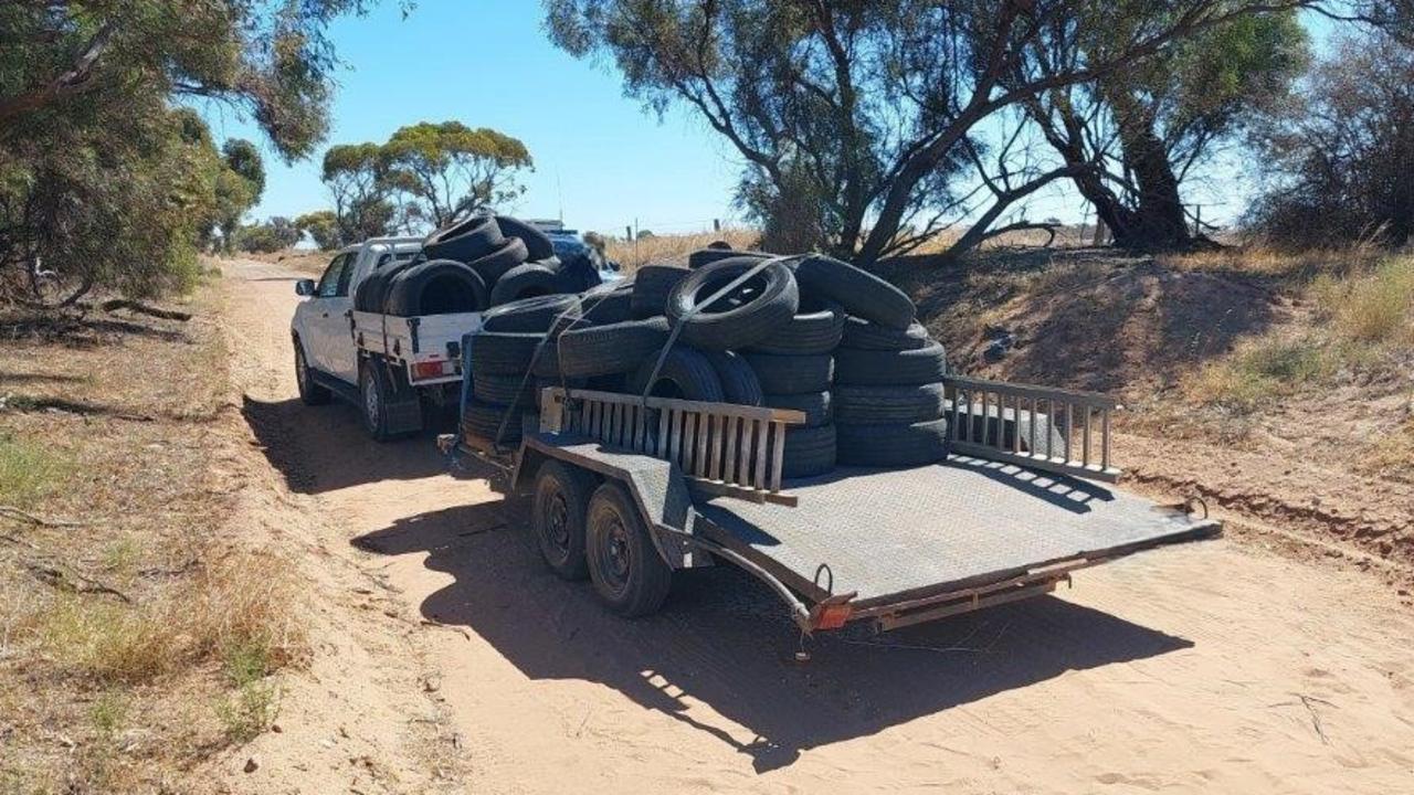 Samuel Durante was sentenced last month after illegally dumping tyres in the state's Mid North. Picture: Light Regional Council