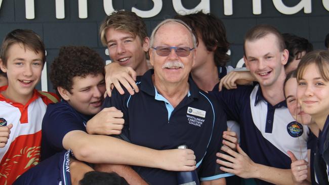 Frans Van Der Westhuizen started his 43-year education career in his native South Africa before relocating to outback Queensland. He has taught at Whitsunday Christian College since 2000. Picture: Contributed