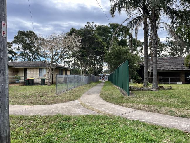 A neighbour said she saw two people running away from the house down a laneway.