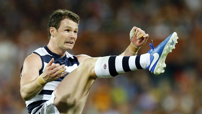 Geelong's Patrick Dangerfield could poll the most votes but is ineligible to win a second Brownlow Medal.