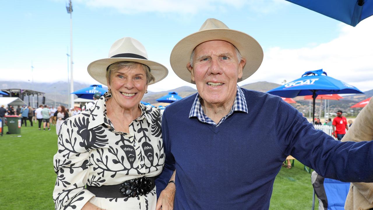 Pat and Gordon Howarth at the Hobart Cup Day. Picture : Mireille Merlet