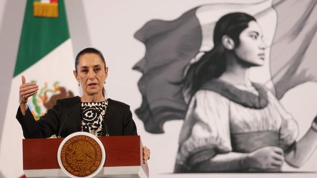 Mexican President Claudia Sheinbaum. Picture: Luis Cortes/AFP