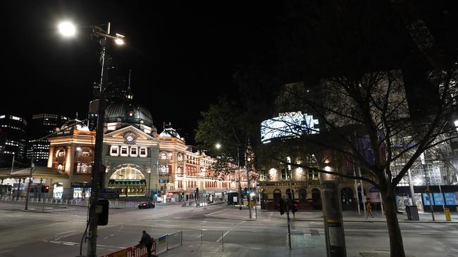 Melbourne entered stage four restrictions from 6pm on Sunday night. Picture: Darrian Traynor/Getty Images.