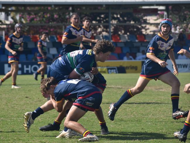 Rockhampton District Junior Rugby League CQ Club Challenge, under-15, Blackwater Crushers versus Brothers White, Browne Park, June 24, 2023.