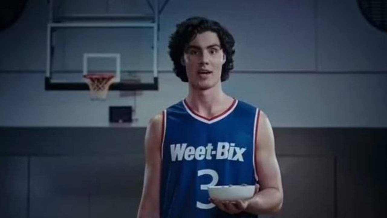 Giddey was one of the faces of Weet-Bix. Picture: Twitter