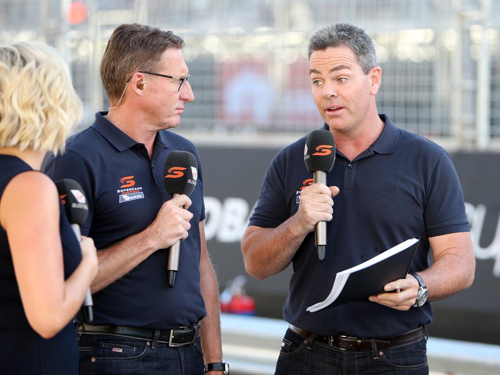 Craig Lowndes has switched from driver to commentator.