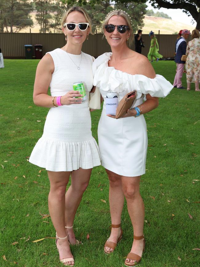 Natalie Illingworth and Felicity McClounan attend the Ballarat Cup. Picture: Brendan Beckett