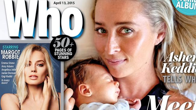 Embargoed until 26th March morning. Asher Keddie on cover of WHO magazine. ****The attached COVER must be shown in its entirety with reference to WHO on sale today (26 March) also featuring its annual much-anticipated Most Beautiful People for 2015 .*****