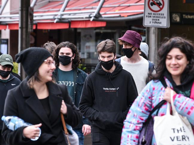 SYDNEY, AUSTRALIA - NewsWire Photos June 19, 2021: People wearing masks in Circular Quay. Picture: NCA NewsWire / Flavio Brancaleone