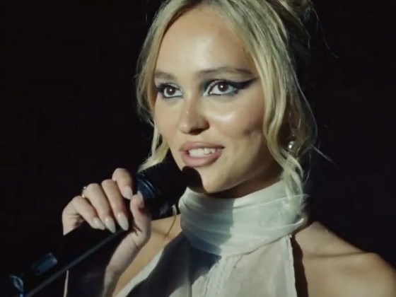 Lily-Rose Depp plays a troubled singer in the series. Picture: Binge