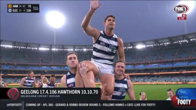 Cats flooded  lightning hold  to bushed  Hawks!