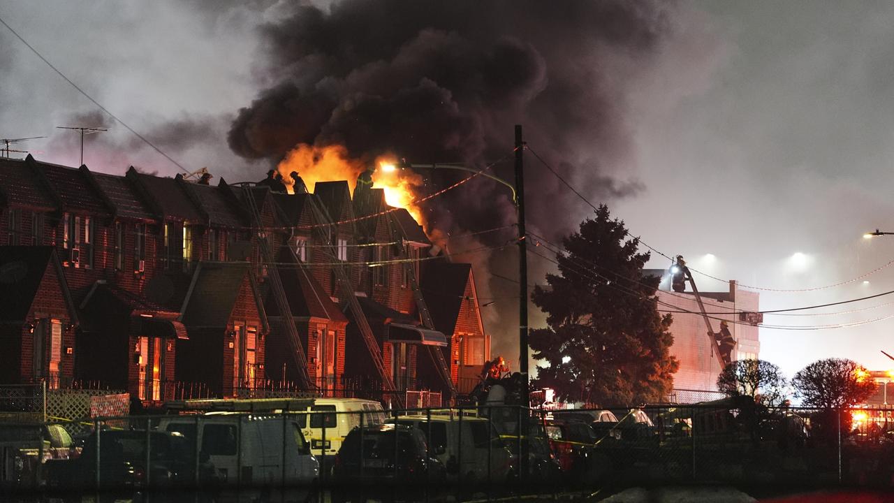 Fire officials said multiple homes were set alight. Picture: AP/Matt Rourke