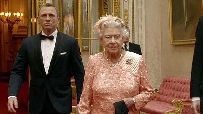 Queen Elizabeth II famously performs alongside James Bond star Daniel Craig for the London Olympics opening ceremony.