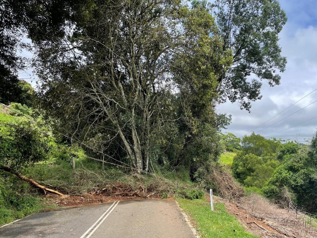 10 residents had to be evacuated following a major land slippage at Black Mountain. Picture: Noosa Council