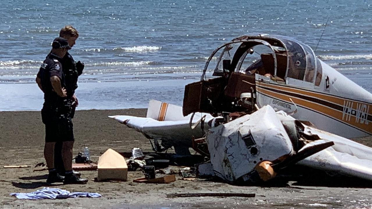 Fatal plane crash at Ball Bay, north of Mackay, on Christmas Eve 2021. Photo: Janessa Ekert
