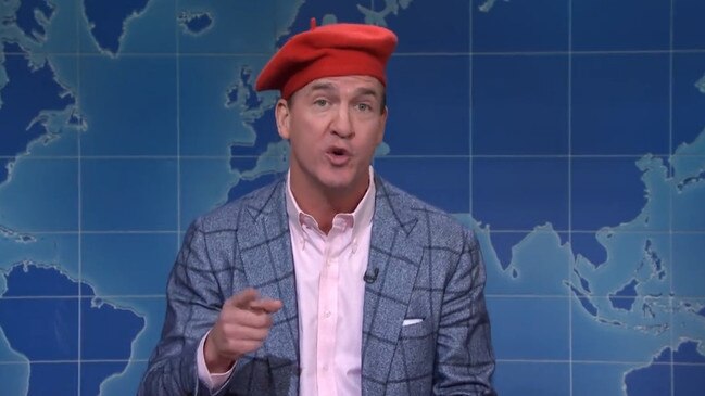 NFL legend Peyton Manning stole the show on SNL.