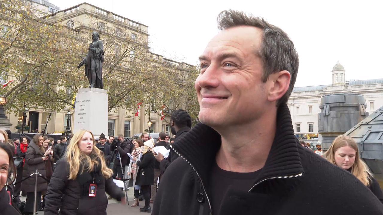 The Goonies in space? Jude Law brings Star Wars to Trafalgar Square