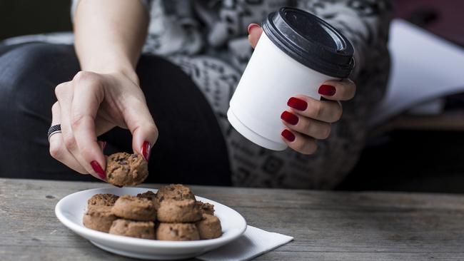 A small coffee is a good midmorning snack ... but maybe hold off on the biscuits.