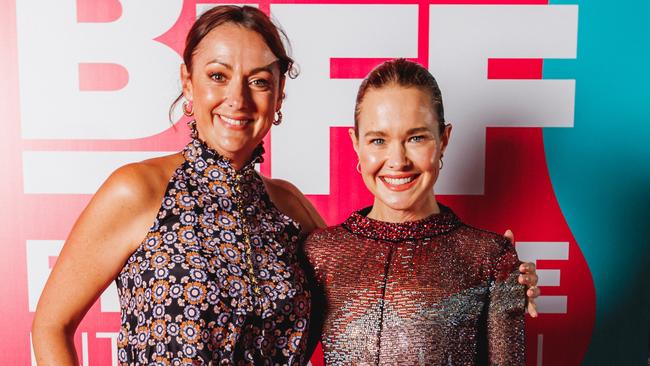 Celeste Barber and Krew Boylan at the opening night of the Brisbane International Film Festival at the Brisbane Powerhouse last month. Picture: BIFF